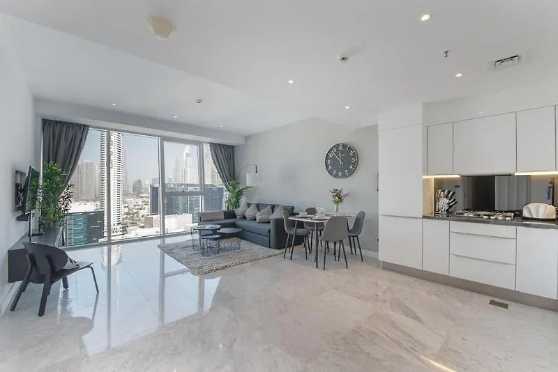 Stylish 1Br Apartment With Skyline Views In Business Bay 10 Mins To Burj Khalifa Dubai